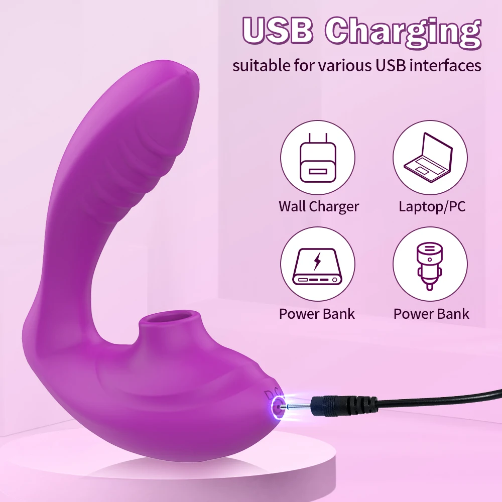 2 In 1 Stimulation Vibrator App Control With 10 Sucking Vibrating Modes For Women Clit G spot Massage Stimulator Adult Sex Toy